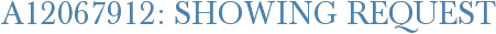 A12067912: Showing Request