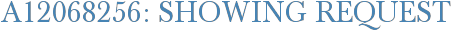 A12068256: Showing Request