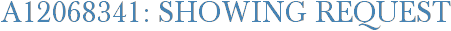 A12068341: Showing Request