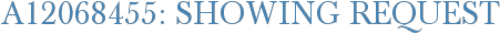 A12068455: Showing Request