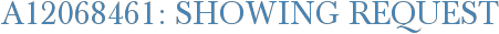A12068461: Showing Request