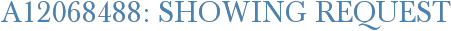 A12068488: Showing Request