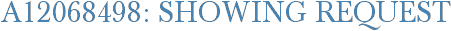 A12068498: Showing Request