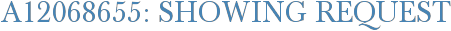 A12068655: Showing Request