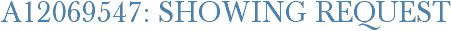 A12069547: Showing Request