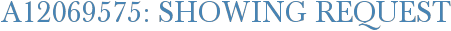 A12069575: Showing Request