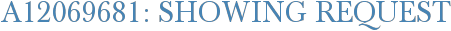 A12069681: Showing Request