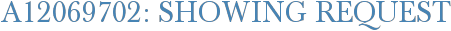 A12069702: Showing Request