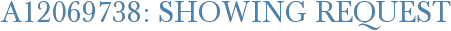 A12069738: Showing Request