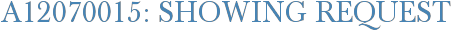 A12070015: Showing Request