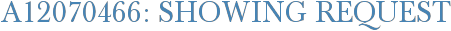A12070466: Showing Request