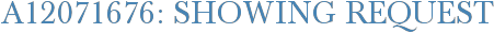 A12071676: Showing Request