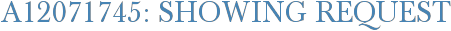A12071745: Showing Request