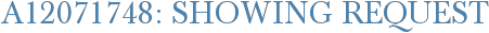 A12071748: Showing Request