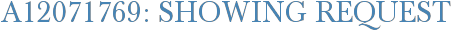 A12071769: Showing Request