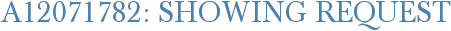 A12071782: Showing Request