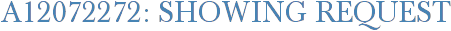 A12072272: Showing Request