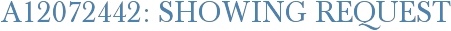 A12072442: Showing Request