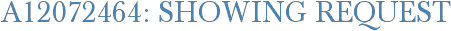 A12072464: Showing Request