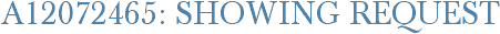 A12072465: Showing Request