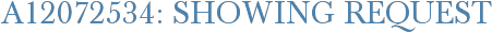 A12072534: Showing Request