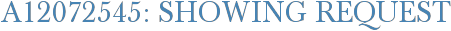 A12072545: Showing Request