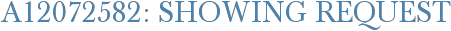 A12072582: Showing Request