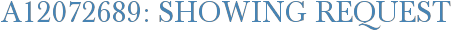 A12072689: Showing Request