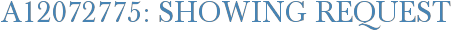 A12072775: Showing Request