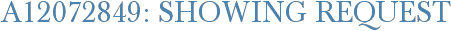 A12072849: Showing Request