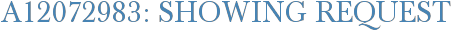 A12072983: Showing Request
