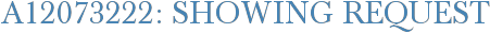 A12073222: Showing Request
