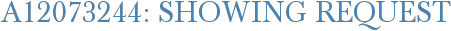 A12073244: Showing Request