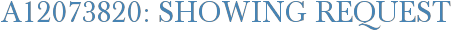 A12073820: Showing Request