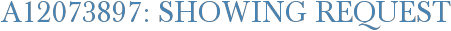 A12073897: Showing Request