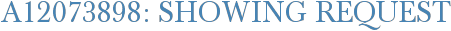 A12073898: Showing Request