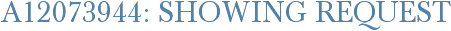 A12073944: Showing Request