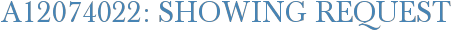 A12074022: Showing Request