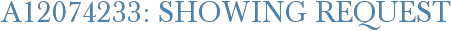 A12074233: Showing Request