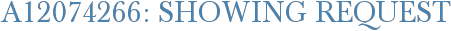A12074266: Showing Request