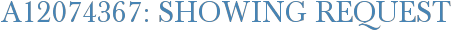 A12074367: Showing Request
