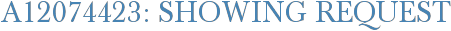 A12074423: Showing Request