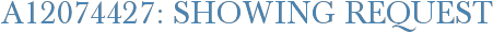 A12074427: Showing Request