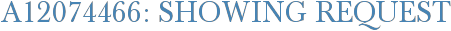 A12074466: Showing Request