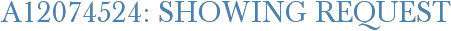 A12074524: Showing Request