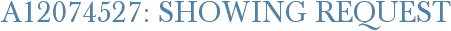 A12074527: Showing Request