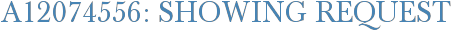 A12074556: Showing Request