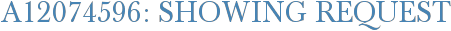 A12074596: Showing Request