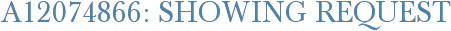 A12074866: Showing Request