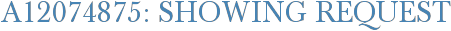 A12074875: Showing Request